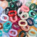 Acrylic U-shaped chain links 18x24mm DIY jewelry making and craft accessories bulk. - Size 14