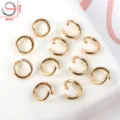 Anillas de salto abiertas doradas conectores metálicos para joyería DIY accesorios 1mmx6mm - Anilla de salto / 50g (Aprox. 571 Pzas) / Oro KC