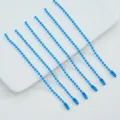 Blue bead chains set, 2.4mm colorful alloy ball chains for DIY jewelry making and keychains. - 03 Dark Blue