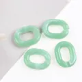 Acrylic U-shaped chain links DIY bag and phone case accessories light green 18x24mm - Size 12