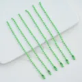Green colored alloy ball chains for DIY jewelry making, keychains, and pendant tags. - 11 Light Green