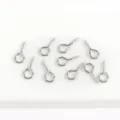 Silver eye screws screw eyes metal eyelet bail pegs for DIY jewelry making pendants findings - White K