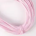 Macro detail of 5mm pearlescent pink PU leather stitched cord for DIY jewelry making - 03# Light Pink AB / 2m/Bundle-5mm