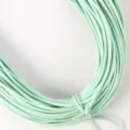 Close-up of 5mm pearlescent mint green PU leather cord with stitched edges for DIY - 05# Green AB / 2m/Bundle-5mm