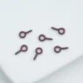 Brown painted eye screws for DIY phone case pendants and keychain accessories, 8/10mm. - 8mm (100pcs) / Brown