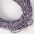 Corda in velluto stampato leopardo viola 5mm fai da te cappello vestito cordoncino artigianato - 06# Grigio viola chiaro