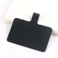 Correa para teléfono móvil universal pestaña de fijación negra parche para funda de teléfono - Negro Mate (01)