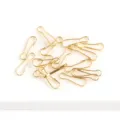 Juego de clips de metal dorado en forma de calabaza para joyería y bolsos DIY. - 13mm (100 Piezas/Paquete) / Dorado