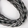 Corda tonda con anima a quadri 5mm fai da te abbigliamento cappello coulisse cinturino corda - 05# Nero