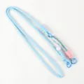 Long adjustable mobile phone lanyard cross-body woven strap for smartphone case pendant - 03# Blue