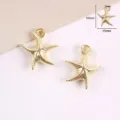 Pendentif étoile de mer dorée accessoires de bijoux DIY pour boucles d'oreilles. - Étoile de Mer (50 pcs/paquet)