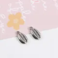 Pendentifs en forme de coquillage cauri argenté pour bijoux faits main DIY, boucles d'oreilles. - Conque Argentée (30 pcs/paquet)