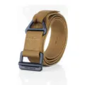 Durable tactical nylon belt with metal buckle for outdoor climbing and rescue - 125cm / Khaki
