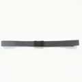 Durable dark grey nylon outdoor webbing belt with matte black quick-release buckle closure - One Size / 110cm / Gray