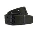 Men women military canvas belt double prong roller buckle grommet hole tactical belt - Army Green