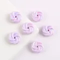 Cuentas de galleta en espiral tornasoladas lila claro para amuletos de teléfono y joyas. - Lavanda