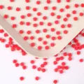 6mm resin peony flower nail art charms bulk DIY phone case craft accessories red small - 100 Pieces/Pack / Red