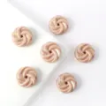 Cuentas Sueltas Galleta Espiral Revestimiento AB Marrón Claro Accesorios Collares - Café Claro