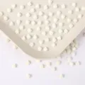 6mm resin small white flower cabochons for nail art and DIY phone case decoration. - 100 Pieces/Pack / White