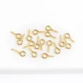 Gold screw eyes for DIY jewelry making, small metal eye pins pendants loops, 10pcs pack. - 4x8mm (100 Pieces/Pack) / 03 Gold