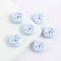 Cuentas Sueltas Espiral Cookie Efecto AB DIY Cadena Telefono Llavero Joyeria Accesorios - Azul Claro