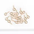 Gold eye screws screw pins bail pins for DIY jewelry making pendant accessories small hardware - 4x8mm (100 Pieces/Pack) / 04 KC Gold