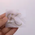 Toppa termoadesiva lettera K con strass dorati per la decorazione di vestiti DIY - Lettera K