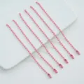 Pink alloy ball chains for DIY jewelry making, keychains and decorative hanging tags. - 05 Deep Pink