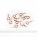 Rose gold screw eyes for DIY jewelry making, small metal eyelet screw pins for crafts. - Rose Gold (Style 07)