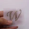Toppa termoadesiva in strass con lettera W per decorazione di vestiti - Lettera W