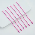 Pink ball chain alloy bead chain for DIY jewelry making keychain pendant accessories - 22 Rose Red