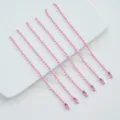 Pink alloy ball chain DIY handmade jewelry accessories key pendant hanging tag chain - 19 Pink