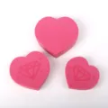 Set of three pink heart-shaped diamond painting sorting trays for DIY art and crafts - 01 Pink Combination Set