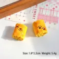 Simpatici ciondoli in miniatura di pane in resina gialla per gioielli fai-da-te - 1,8x2,2cm / Rotolo Di Asciugamano Al Formaggio