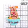 Imán de nevera 3D modelo de fideos de Chongqing con dimensiones en una regla - Fideos de Chongqing / Con imán negro