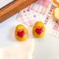 Mignonne breloque pomme de terre en résine avec cœur 'You Are Strong' DIY - Style emoji cœur