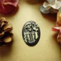 Antique style horror resin skeleton relief for DIY jewelry necklace accessories - Formal Suit Skull Style (5)