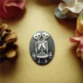 Vintage resin relief accessory with two-headed skeleton design for DIY jewelry making - Conjoined Baby Skeleton Style (6)