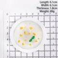 Imán de nevera en miniatura de sopa china realista pintado a mano, variante SKU, 6,1 cm - Sago de Mango