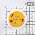 Imán de nevera realista con forma de postre chino de hongos blancos, tamaño 6x6 cm - Sopa de Tremella y Dátiles Rojos