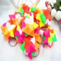 Detail of 2.5cm colorful star-shaped puzzle cube keychains for kids - Diamond Star Style / 2.5cm