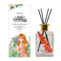 White Musk White Tea reed diffuser set with 200ml glass bottle and gift box - White Musk & White Tea