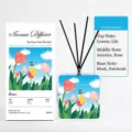 Set de difusor de varillas de 100 ml con notas florales en botella decorativa y caja regalo - Jardín sin Preocupaciones