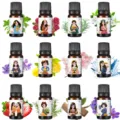 Set di 12 oli essenziali con illustrazioni botaniche e flaconi contagocce per aromaterapia utile - Set / 10ml*12 Bottiglie/Scatola