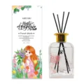 Set de difusor de varillas MKORG de 200 ml con flores secas rosas y caja de regalo - Barrio Francés