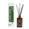 Set difusor de aromas Zen Tea 120ml en frasco de vidrio ámbar con caja elegante - Té Zen