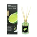 Duftdiffusor Set mit Limette Basilikum Duft, 50ml Duftöl in Glasflasche mit Holzstäbchen. - 50ml / Limette Basilikum
