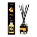 Duftdiffusor mit Mangoduft, schwarzen Stäbchen und Flasche, langanhaltender Raumduft 100ml - 100ml / Mango