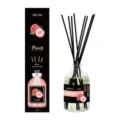 Pfirsich Duftstäbchen Set mit 100ml Glasflasche und schwarzen Stäben für Zuhause Büro. - 100ml / Pfirsich