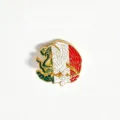 Exquisites mexikanisches Staatswappen Metall Emaille Pin Abzeichen mit Adler und Schlange - Mexikanisches Emblem (XZ531)